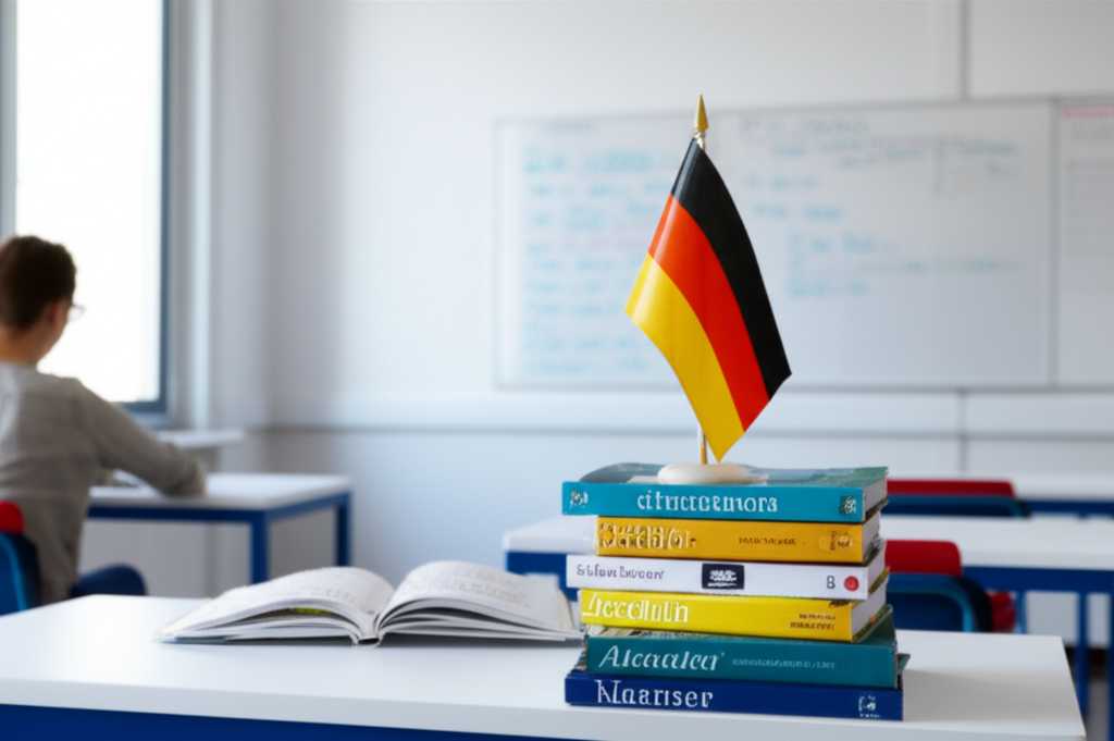 Học sinh đang học ngữ pháp tiếng Đức về sự khác biệt giữa 'erst' và 'schon'